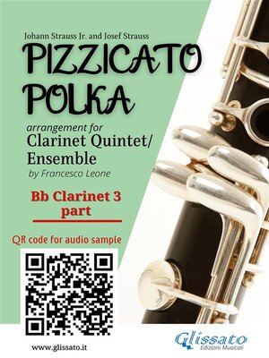 cover image of Bb Clarinet 3 Part of "Pizzicato Polka" Clarinet Quintet / Ensemble Sheet Music